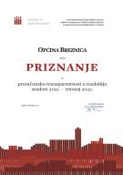 Priznanje za proračunsku transparentnost 2022.