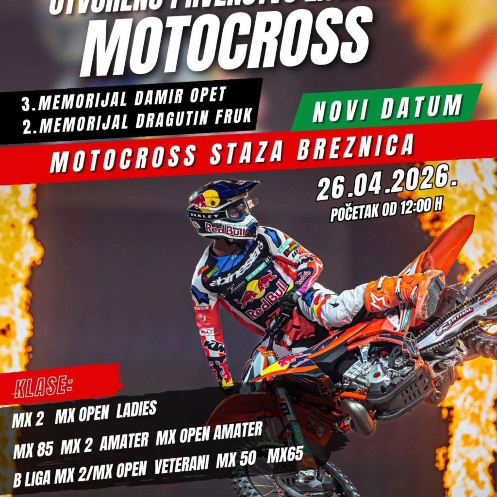 Motocross staza Breznica - 26.04.2026. godine